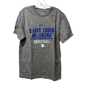 SLU Nike T Shirt Men Small Saint Louis Billikens GRAY The Nike Tee Short…